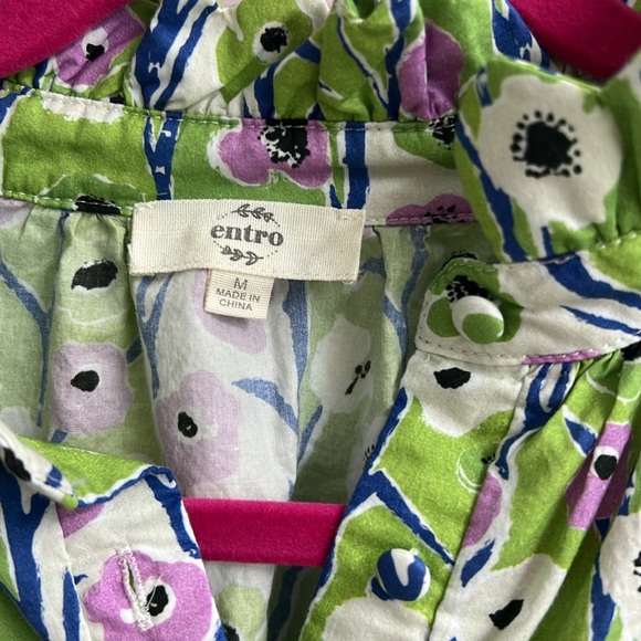 Floral Green Shirt - Picture 2 of 5